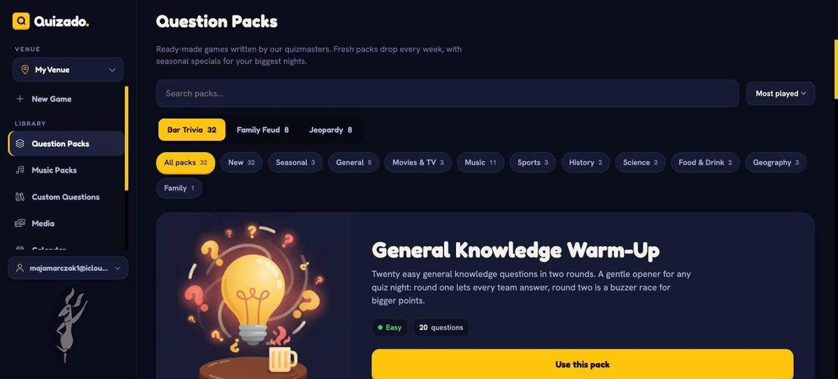question packs
