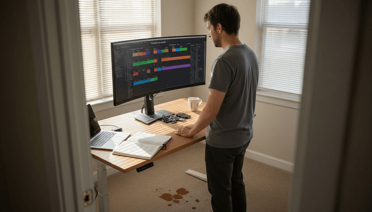 Engineer analyzing playlist data heatmap
