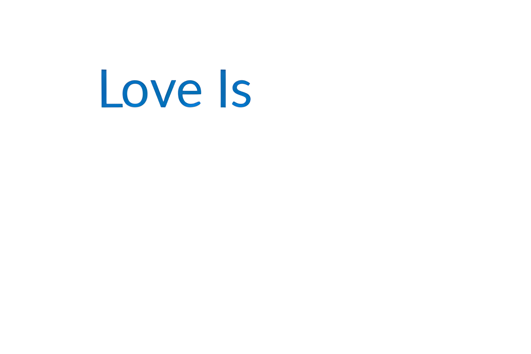 Picture of Love Is brand