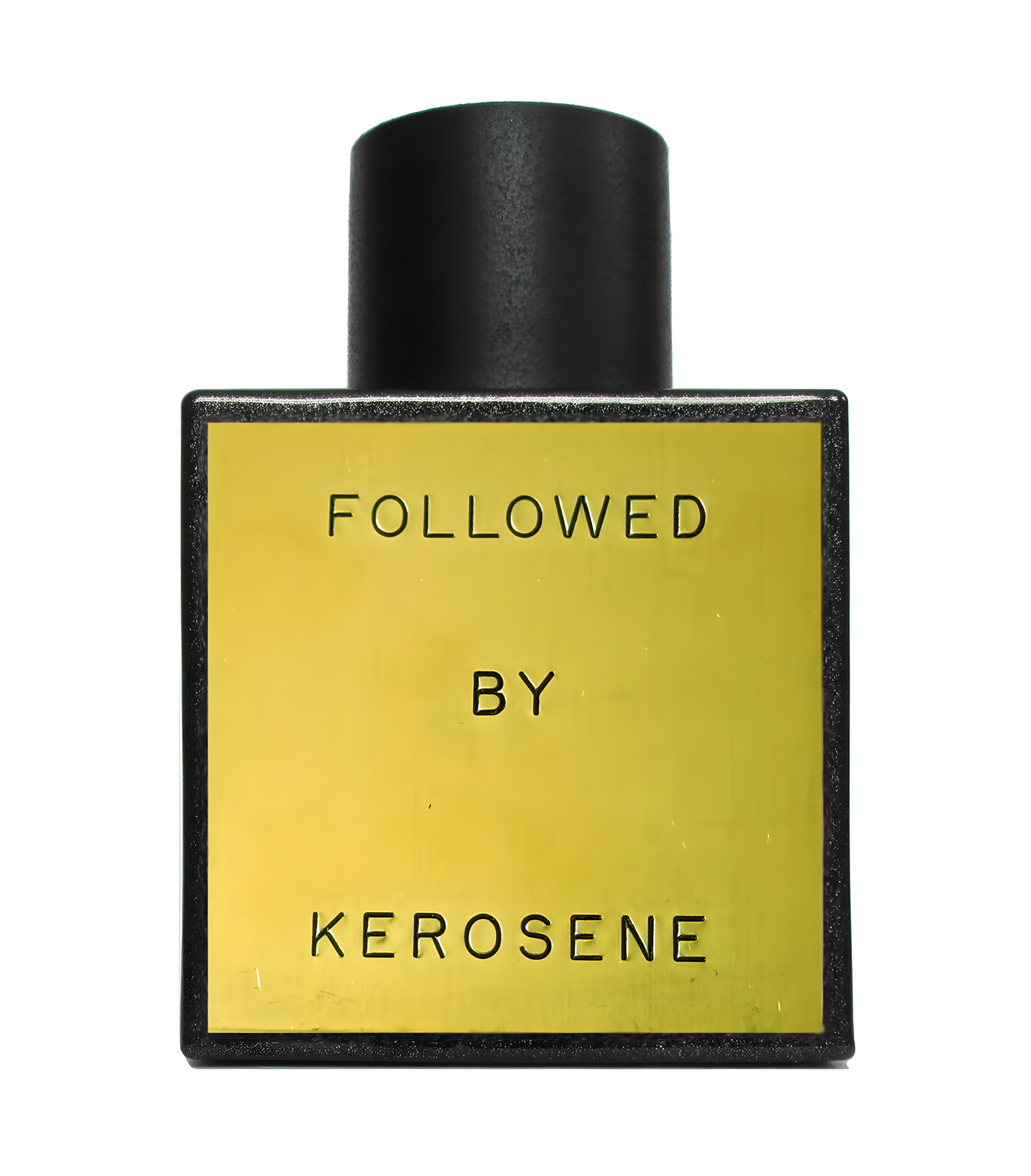 Followed by Kerosene perfume bottle